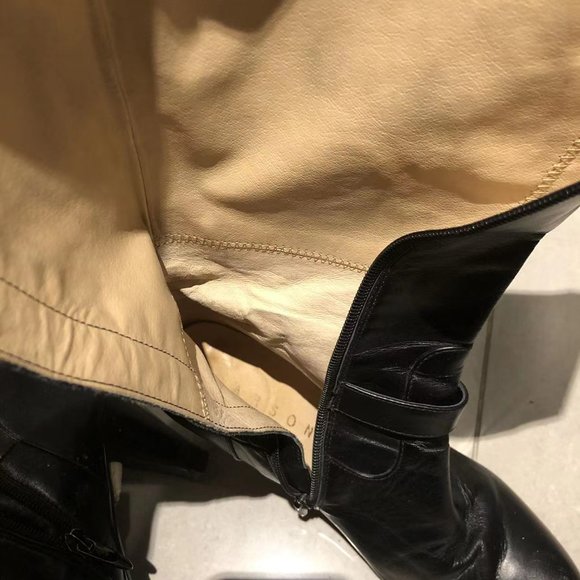 7.5 Size Heel Genuine Leather Women's Pointed Toe Side Zip Stiletto High Heel Kn - Picture 4 of 10